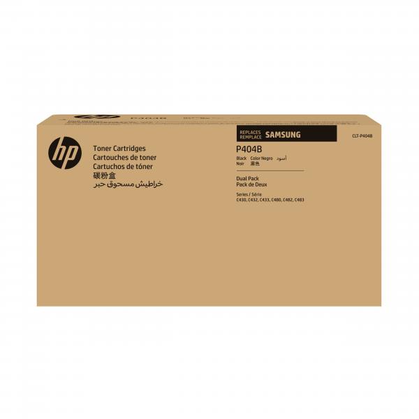 Samsung Confezione da 2 cartucce toner originali HP CLT-P404B [nero] (SA CLT-P404B 2-PK BLK TONER - SAMSUNG)