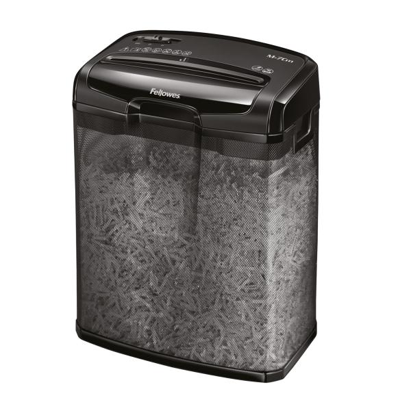 Fellowes Powershred M-7Cm distruggi documenti Triturazione incrociata 23 cm Nero (Powershred M-7cm Shredder [Cross Cut] 230v UK)