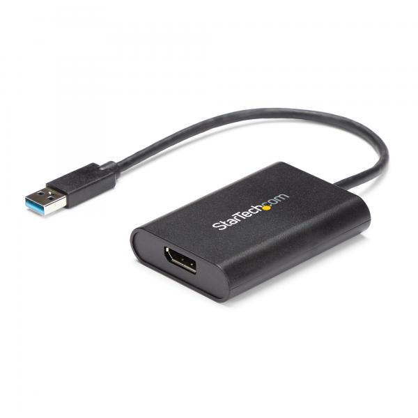 StarTech.com Adattatore da USB 3.0 a DisplayPort, 4K 30Hz, convertitore adattatore video USB-A a monitor DP singolo, scheda video e grafica esterna, solo Windows (USB 3.0 TO DISPLAYPORT ADAPTER - 4K