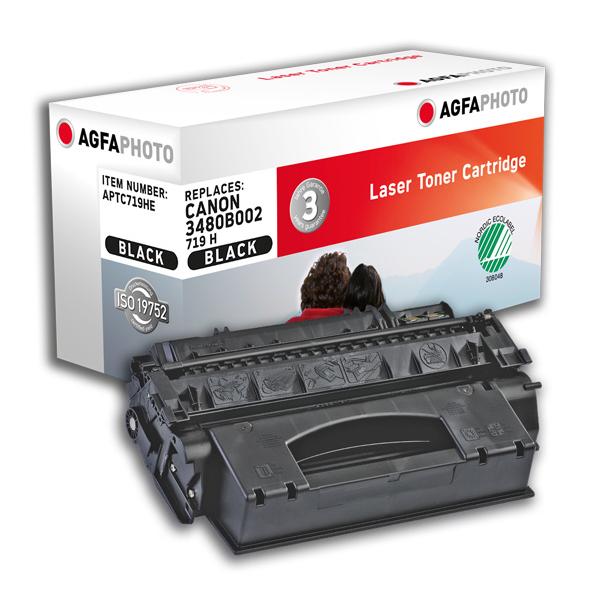AgfaPhoto APTC719HE cartuccia toner 1 pz Nero (Toner Black - Pages 6.400 - Replaces 3480B002 - Warranty: 36M)
