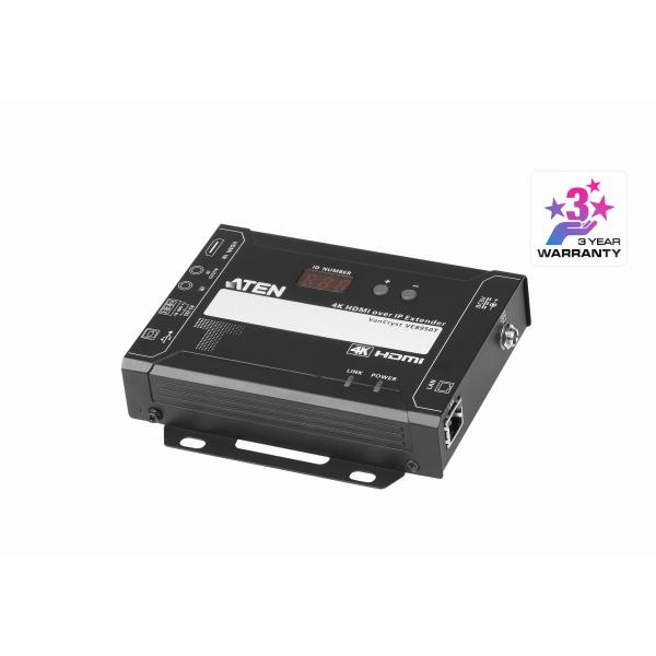 ATEN VE8950T moltiplicatore AV Trasmettitore AV Nero (ATEN VE8950T 4K HDMI over IP Transmitter - Video/audio extender - transmitter - up to 100 m - for VanCryst VM1600A, VM3200)