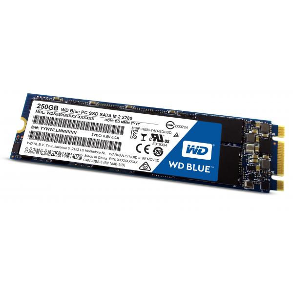 Western Digital Blue PC 250 GB M.2 (WD Blue 250GB SATA3 - **New Retail** - M.2 - Warranty: 12M)