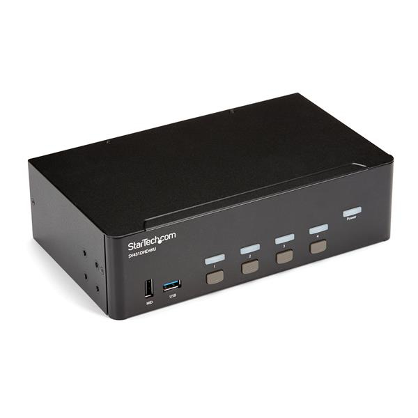 StarTech.com Switch KVM a 4 Porte HDMI - 4K 30Hz - Doppio Display (HDMI KVM 4K30 DUAL DISPLAY - IN)