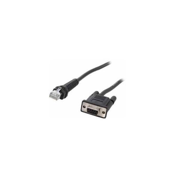 Zebra CBA-RF5-S07ZAR cavo seriale Nero 0,82296 m DB-9 RJ-45 (CABLE RS232 DB9 FEMALE CONNECT - 7 FT[2.8M] POWER PIN 9 -30C)