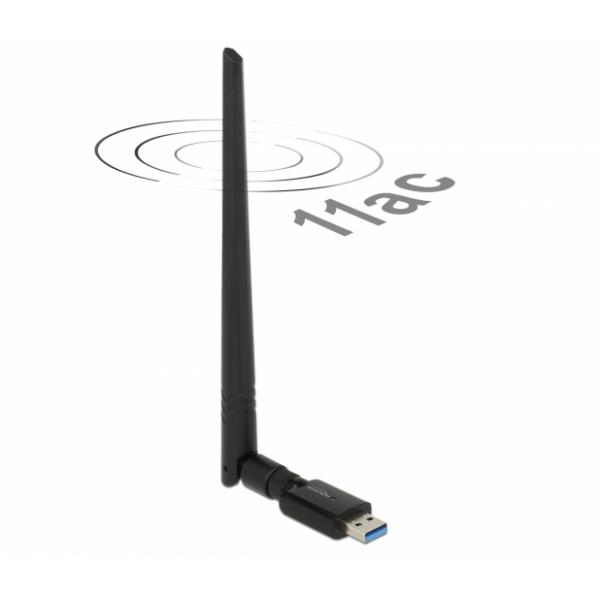 DeLOCK 12535 scheda di rete e adattatore RF Wireless (DeLock USB 3.0 Dual Band WLAN ac/a/b)