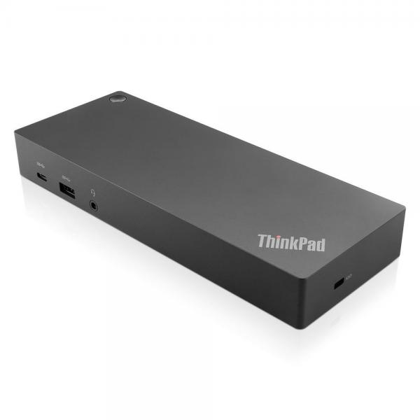 Lenovo ThinkPad Hybrid USB-C with USB-A Dock Cablato USB 3.2 Gen 2 [3.1 Gen 2] Type-C Nero (ThinkPad Hybrid USB-C with USB-A Dock includes power cable. For AU.)