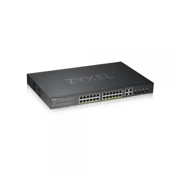 Zyxel GS1920-24HPv2 Gestito L2/L3/L4 Gigabit Ethernet [10/100/1000] Supporto Power over Ethernet [PoE] Nero (GS1920-24HPV2 28PORT POE SWITCH - HYBIRD MODE STANDALONE)