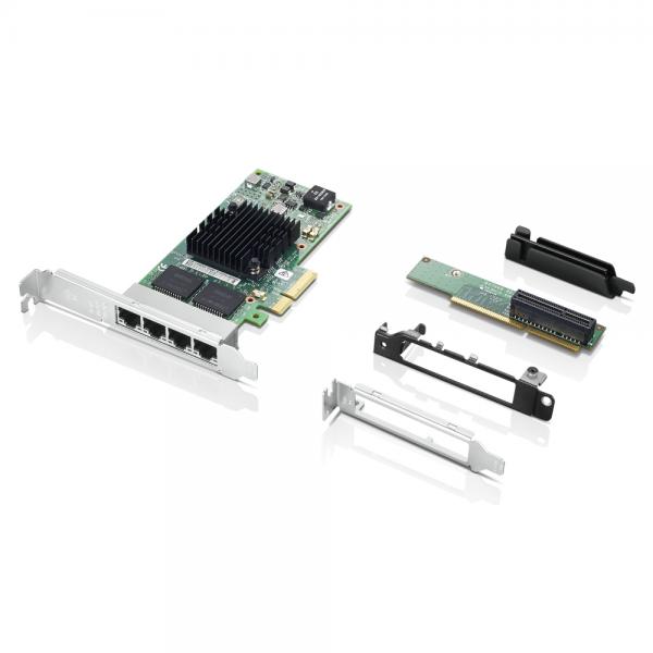 Lenovo 4XC0R41416 scheda di rete e adattatore Interno Ethernet (LENOVO INTEL I350-T4 NETWORK ADAPTER,PCIe 2.1 GIGABIT ETHERNET x 4)