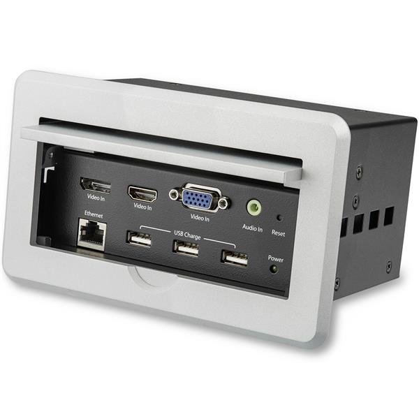 StarTech.com Box Connettività A/V Audio Video per sale conferenze - 4K (CONFERENCE TABLE BOX - A/V - CONNECTIVITY - LAN - USB CHARGIN)