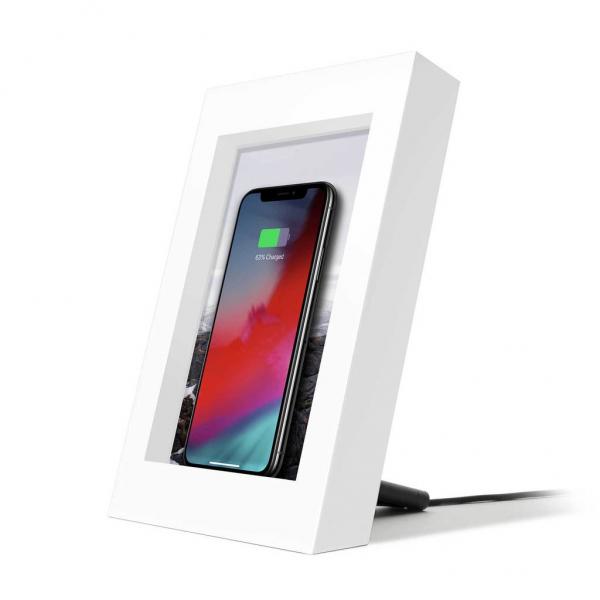 Twelve South 12-1810 Caricabatterie per dispositivi mobili Smartphone Bianco AC Carica wireless Interno (Twelve South PowerPic Frame tr?dl?s op)