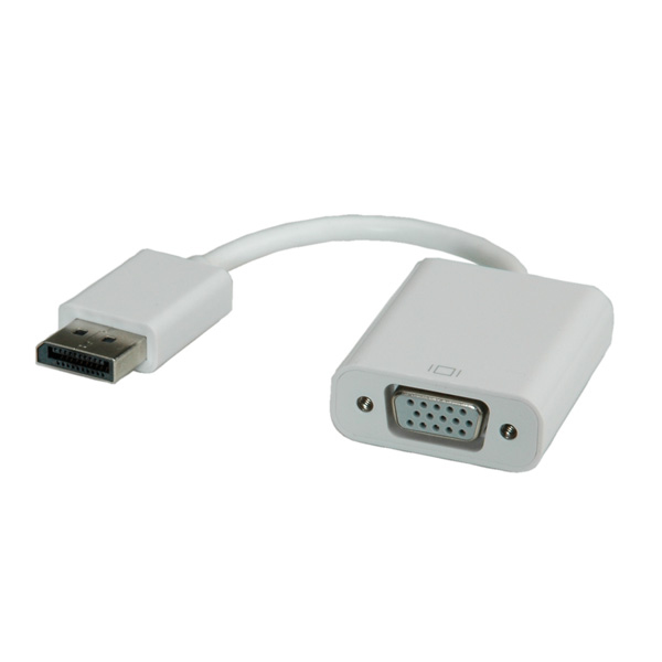 ROLINE DisplayPort-VGA Adapter, v1.2, DP M - VGA F (ADAPTERKBL DP-VGA ST/BU V1.2 - )