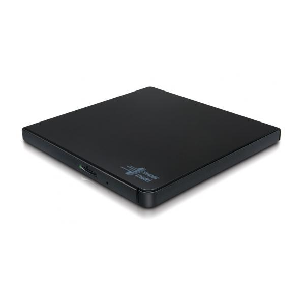Hitachi-LG Slim Portable DVD-Writer lettore di disco ottico DVD±RW Nero (HLDS DVD?RW/?R Slim [USB Ext] GP57EB40 Ret. BLACK)