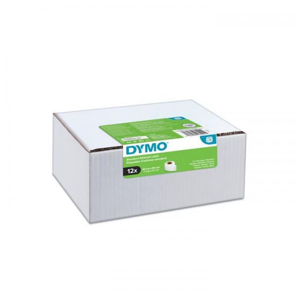 DYMO LW etichette originali per indirizzi § 28x89 mm § 12 rotoli da 130 etichette facili da staccare [1.560 pezzi] § autoadesive § per etichettatrici LabelWriter (ADDRESS LABELS ADVANTAGE PACK - 12 R