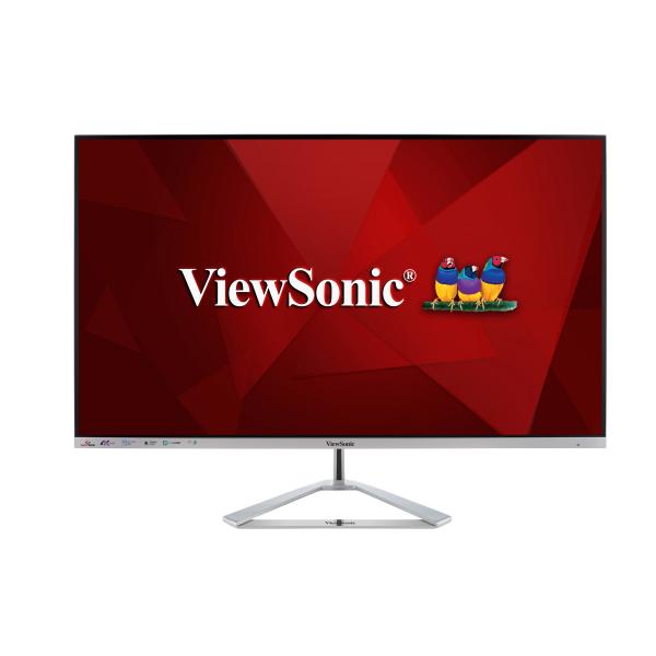 Viewsonic VX Series VX3276-4K-mhd Monitor PC 81,3 cm [32] 3840 x 2160 Pixel 4K Ultra HD LED Argento (Viewsonic VX3276-4K-mhd 32 Inch 4K Entertainment Gaming Monitor, 60Hz, 4ms, Speakers, Dual HDMI, D