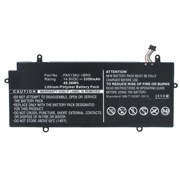 CoreParts MBXTO-BA0025 ricambio per laptop Batteria (Laptop Battery for Toshiba - 52.00Wh 14.8V 3380mAh 50Wh - Li-Pol 14.8V 3350mAh Black, Portege Z30, Portege Z30 Ultrabook, Portege - Warranty: 12M)