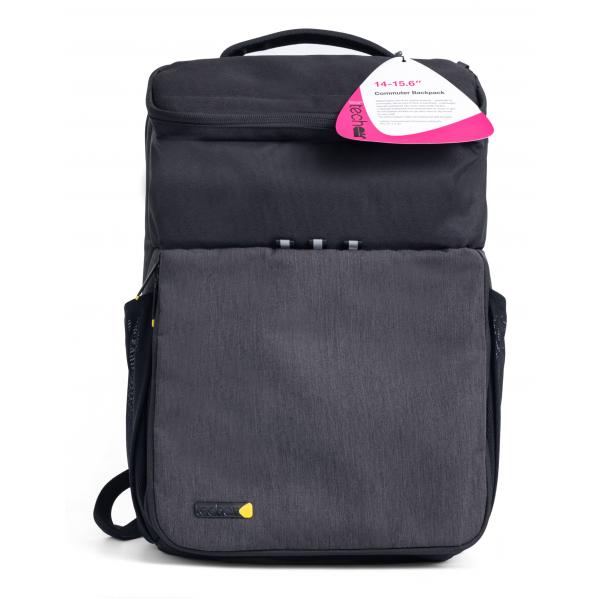 Techair Commuter pro 39,6 cm [15.6] Zaino Nero, Grigio (techair Commuter 14-15.6 Backpack Black. Supplied by Hypertec. [Lifetime warranty])
