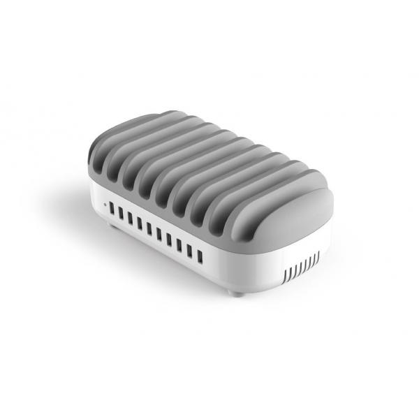 Compulocks 10PUSBDKS-UK organizzatore per stazioni di carica Libera installazione Grigio, Bianco (10PORT USB CHARGING DOCK ST UK - PLUGS WHITE)