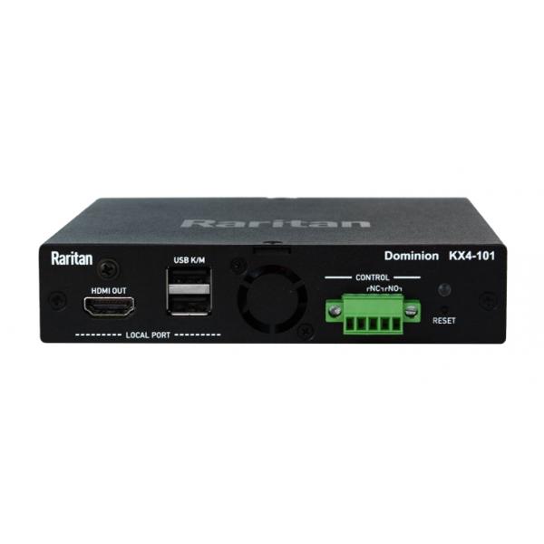 Raritan KX IV-101 switch per keyboard-video-mouse [kvm] Montaggio rack Nero (4K KVM-over-IP Switch - Single-Port Ultra Performance - Warranty: 24M)