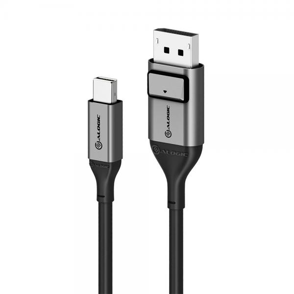 ALOGIC ULMDPDP02-SGR cavo DisplayPort 2 m Mini DisplayPort Nero, Grigio (ALOGIC Ultra - DisplayPort kabel - Min)