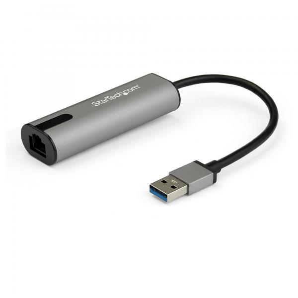 StarTech.com Adattatore Ethernet USB 3.0 Tipo A - Adattatore di rete USB 3.1 a RJ45/LAN Multivelocità 2.5 GbE /1 GbE - Convertitore/Adattatore NBASE - Lenovo X1 Carbon, HP EliteBook/ Zbook (USB TO ET
