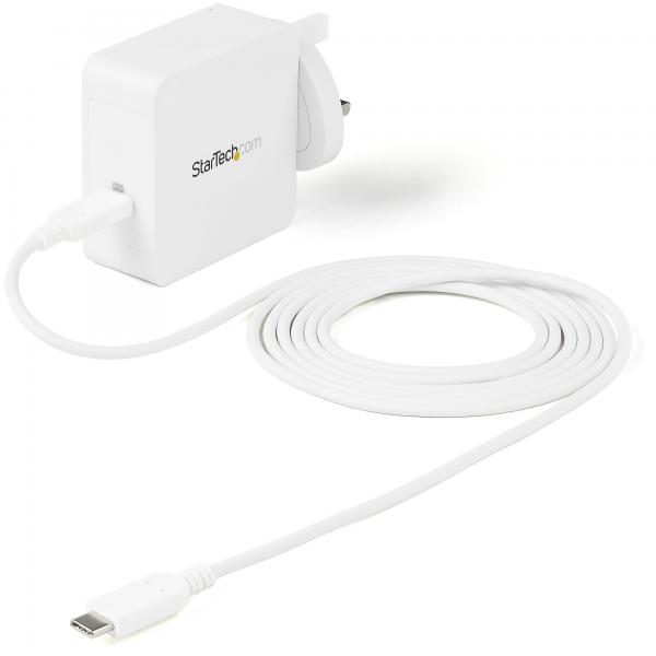 StarTech.com WCH1CUK Caricabatterie per dispositivi mobili Universale Bianco AC Interno (1PORT USB-C WALL CHARGER - 60W PD 2 YEAR WARRANTY)