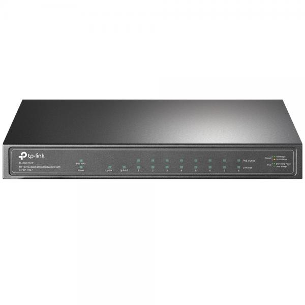 TP-Link TL-SG1210P Non gestito Gigabit Ethernet [10/100/1000] Supporto Power over Ethernet [PoE] Grigio (10-PORT 1G POE+ SWITCH - 63W POE POWER STEEL CASE)