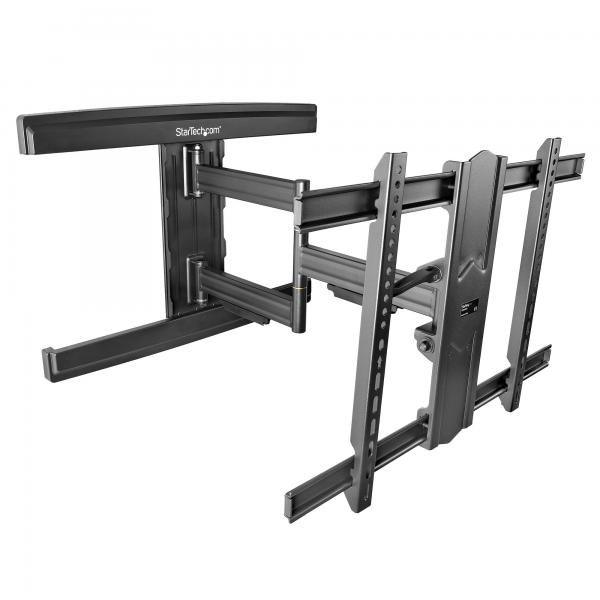 StarTech.com Supporto da Parete per Televisione a Schermo Piatto - Braccio Articolato Multidirezionale Supporto per TV a parete per display con montaggio VESA fino a 80 pollici [50 Kg] - Staffa unive