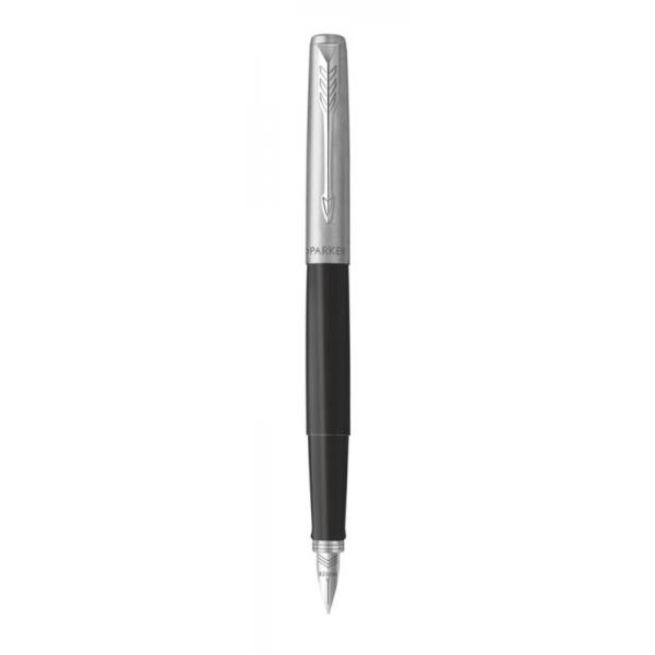 Parker 2096430 penna stilografica Nero, Acciaio inox 1 pz (Parker Jotter Originals Fountain Pen Black Finish Box of 6)