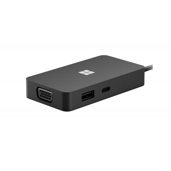 Microsoft USB-C Travel Hub Black adattatore grafico USB Nero (MICROSOFT USB-C TRAVEL HUB DOCKING,VGA HDMI GIGE)