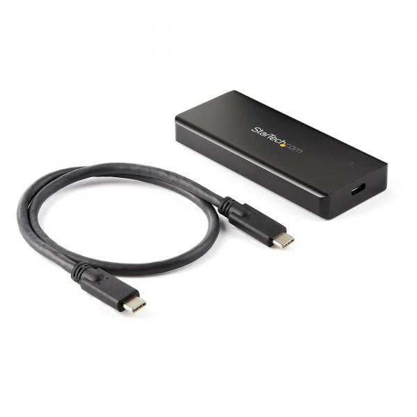 StarTech.com Enclosure SSD PCIe M.2 NVMe USB-C 10 Gbps - Custodia esterna robusta in alluminio M.2 PCIe M-Key Classificazione IP67 - Lettura / scrittura 1 GB / s - Supporta 2230/2242/2260/2280 - Comp