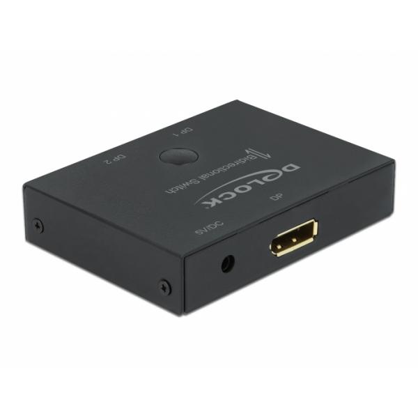 DeLOCK Interruttore bidirezionale DisplayPort 2 - 1 8K 30 Hz (Delock DisplayPort 2 - 1 Switch bidire)