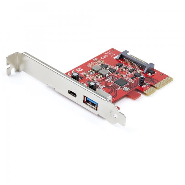 StarTech.com Scheda PCI Express USB-C USB-A a 2 porte - Adattatore scheda controller host USB 3.2 Gen 2 PCI Express Tipo C/A 10 Gpbs - Scheda di espansione PCIe -Hub USB interno - Windows, macOS, Lin