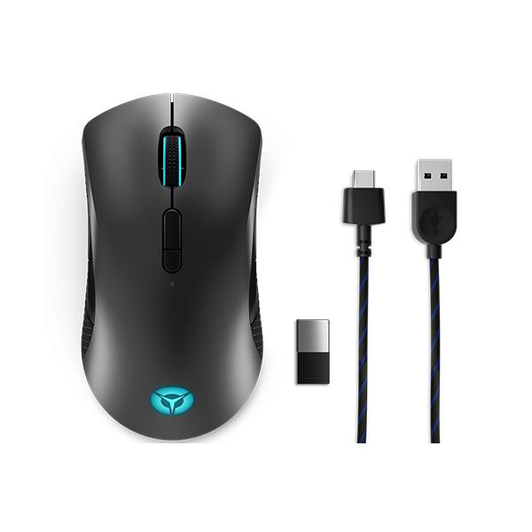 Lenovo Legion M600 Wireless Gaming mouse Ambidestro RF Wireless + Bluetooth + USB Type-A Ottico 16000 DPI (Legion M600 Mouse - Legion M600 Wireless Gaming, - Ambidextrous, Optical, RF Wireless+Blueto