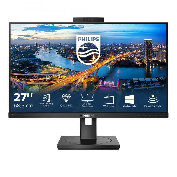 Philips B Line 275B1H/00 Monitor PC 68,6 cm [27] 2560 x 1440 Pixel 2K Ultra HD LED Nero (Philips B Line 275B1H - Monitor a LED - 27 - 2560 x 1440 QHD @ 75 Hz - IPS - 300 cd/m? - 1000:1 - 4 ms - HDMI,