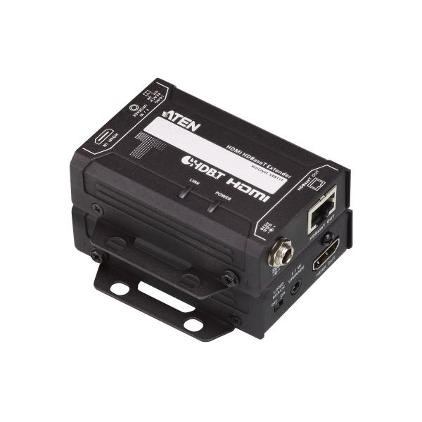 ATEN VE811 moltiplicatore AV Trasmettitore e ricevitore AV Nero (ATEN VanCryst VE811 HDMI HDBaseT Extender - Transmitter and receiver - video/audio extender - HDBaseT - up to 150 m - for ATEN VM5404,