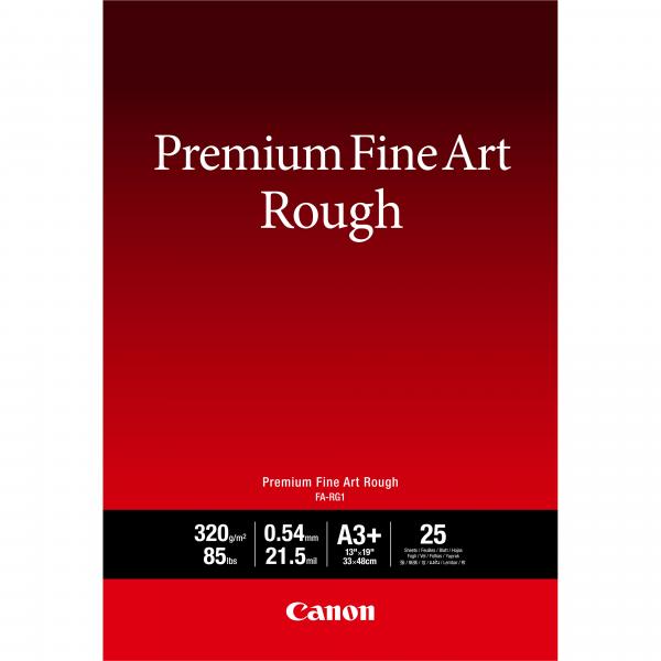 Canon Carta Premium Fine Art Rough FA-RG1 A3+, 25 fogli (CANON FA-RG1 A3+FINE ART PAPER FA-RG1 PRO-300)