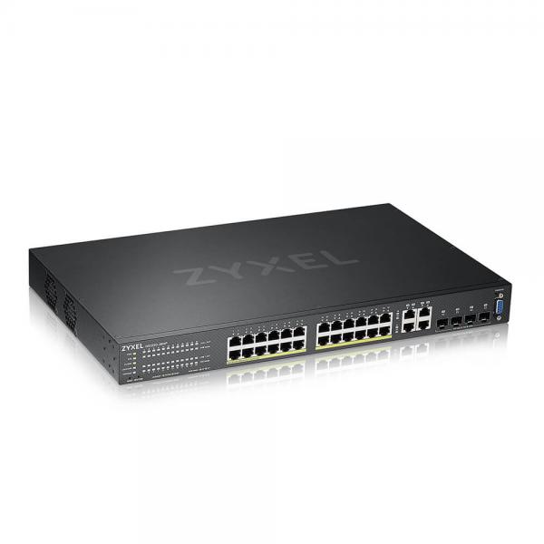 Zyxel GS2220-28HP Gestito L2 Gigabit Ethernet [10/100/1000] Supporto Power over Ethernet [PoE] Nero (GS2220-28HP 24-PORT GBE L2 POE - SWITCH WITH GBE UPLINK)