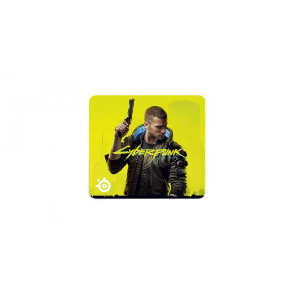 Steelseries QCK LARGE Tappetino per mouse per gioco da computer Giallo (SteelSeries QcK Large Cyberpunk 2077 Mouse Pad)