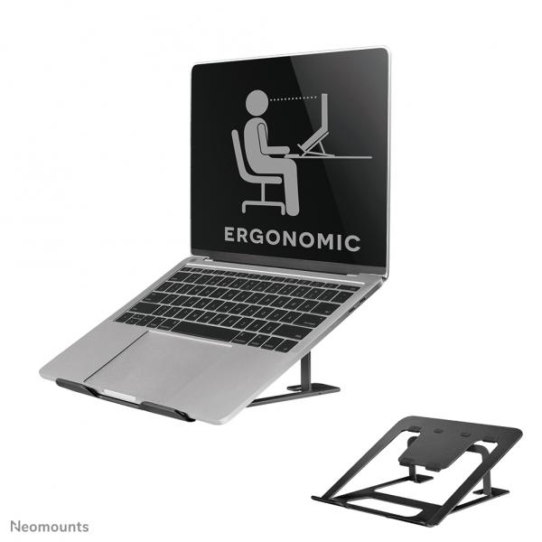 Neomounts NSLS085BLACK Supporto per laptop 10-17 - pieghevole - compatto - universale (NOTEBOOK DESK STAND BLACK - )