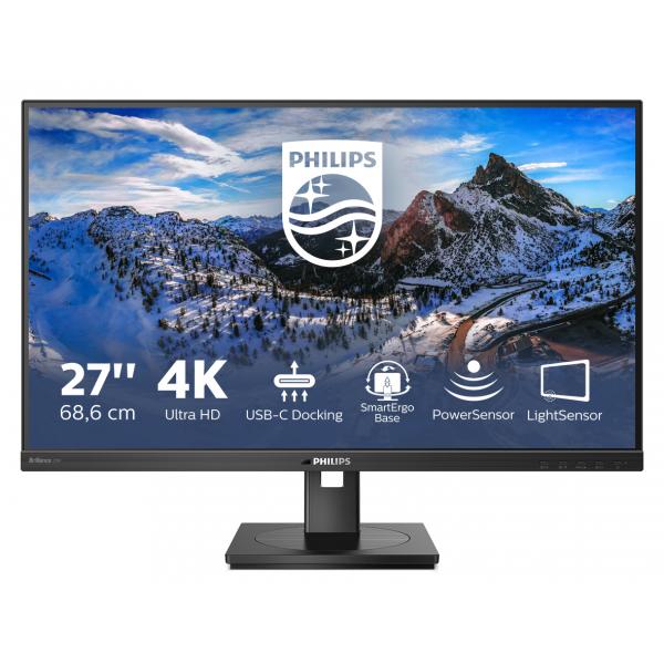 Philips 279P1/00 Monitor PC 68,6 cm [27] 3840 x 2160 Pixel 4K Ultra HD LED Nero (Philips P-line 279P1 - Monitor a LED - 27 - 3840 x 2160 4K @ 60 Hz - IPS - 350 cd/m? - 1000:1 - 4 ms - 2xHDMI, Display