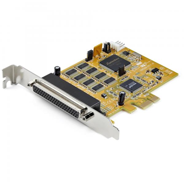 StarTech.com Scheda seriale PCI Express a 8 porte - Scheda adattatore seriale PCIe RS232 - Scheda di espansione/controller card seriale DB9 9pin - 16C1050 UART - Protezione sovratensioni ESD 15kV - W