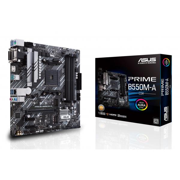 ASUS Prime B550M-A/CSM AMD B550 Socket AM4 micro ATX (PRIME B550M-A/CSM)