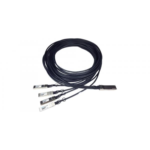 ATGBICS 100G-Q28-S28-C-0501-C cavo InfiniBand e in fibra ottica 5 m QSFP28 4x SFP28 DAC Nero (Brocade compatible Direct Attach Copper Breakout Cable 100GBase-CU QSFP28 to 4x25GBase-CU SFP28 [Passive