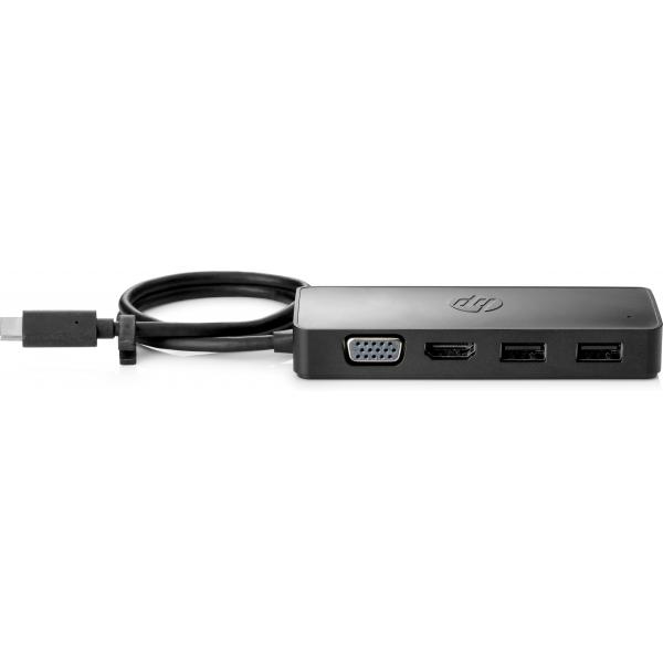 HP USB-C Travel Hub G2 (USB-C Travel Hub G2 EURO - USB-C Travel Hub G2, Wired, - USB 3.2 Gen 1 [3.1 Gen 1] Type-C, Black, Windows 10, 107 mm, 41 mm - Warranty: 3M)