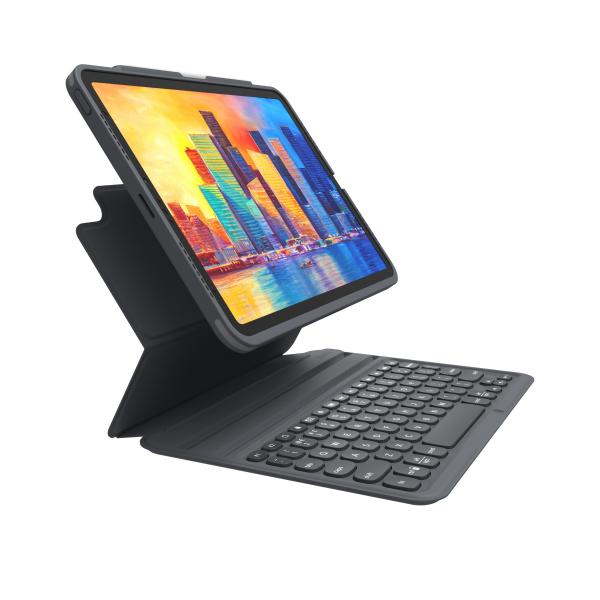 ZAGG Pro Keys Tedesco Bluetooth Nero (ZAGG KEYBOARD PRO KEYS - F/ IPAD 10.9 BLACK/GRAY GERMAN)