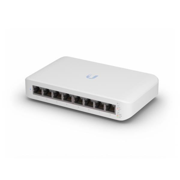 Ubiquiti UniFi Switch Lite 8 PoE Gestito L2 Gigabit Ethernet [10/100/1000] Supporto Power over Ethernet [PoE] Bianco (Ubiquiti Switch UniFi 8xRJ45 GBit Managed 4xPoE 52W Wall-Mountable, Fanless, inte