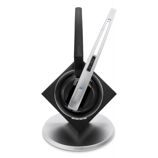 EPOS IMPACT DW Office ML - EU Auricolare Wireless A clip, A Padiglione, Passanuca Ufficio Base di ricarica Nero, Argento (EPOS IMPACT DW OFFICE ML HEADSET)