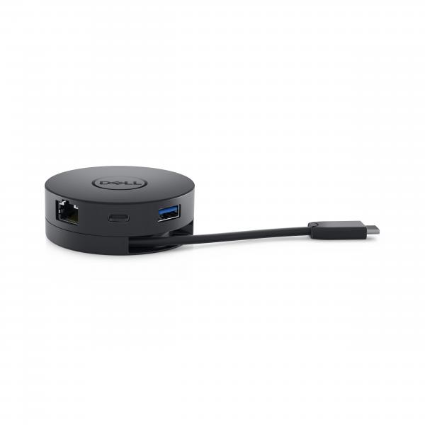 DELL Mobile Adapter DA300 Cablato USB 3.2 Gen 2 [3.1 Gen 2] Type-C Nero (Mobile Adapter DA300 - DA300, Wired, USB 3.2 Gen 2 - [3.1 Gen 2] Type-C, 10,100,1000 Mbit/s, Black, 3840 x 2160 pixels, Dell -