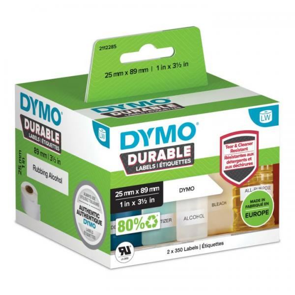 DYMO LabelWriter Bianco Etichetta per stampante autoadesiva (LW ADRESS LABEL WHITE 25X89MM 2 - ROLLS A 350 LABELS)