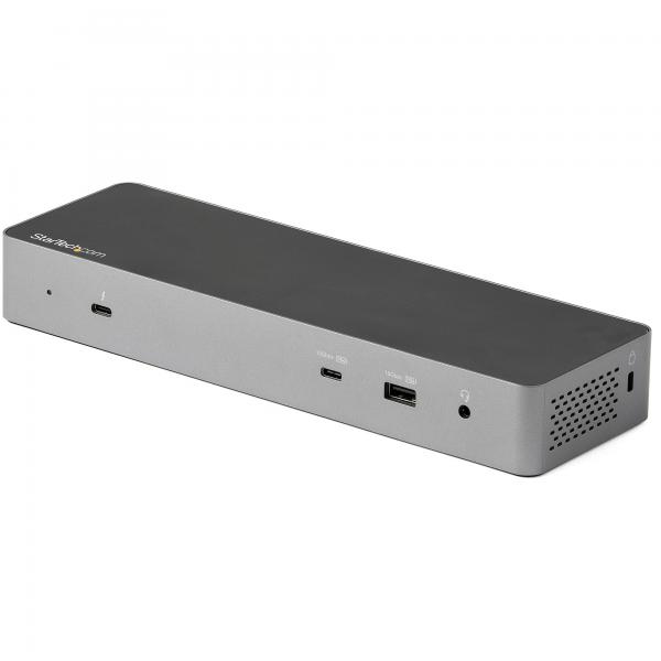 StarTech.com Dock Thunderbolt 3 compatibile con USB-C - Doppio monitor DisplayPort 1.4 4K 60Hz o doppio display HDMI - Laptop Docking Station 8K 60Hz - Dock TB3/USB-C - 96W PD, 5xUSB - 10Gbps (TB3/US